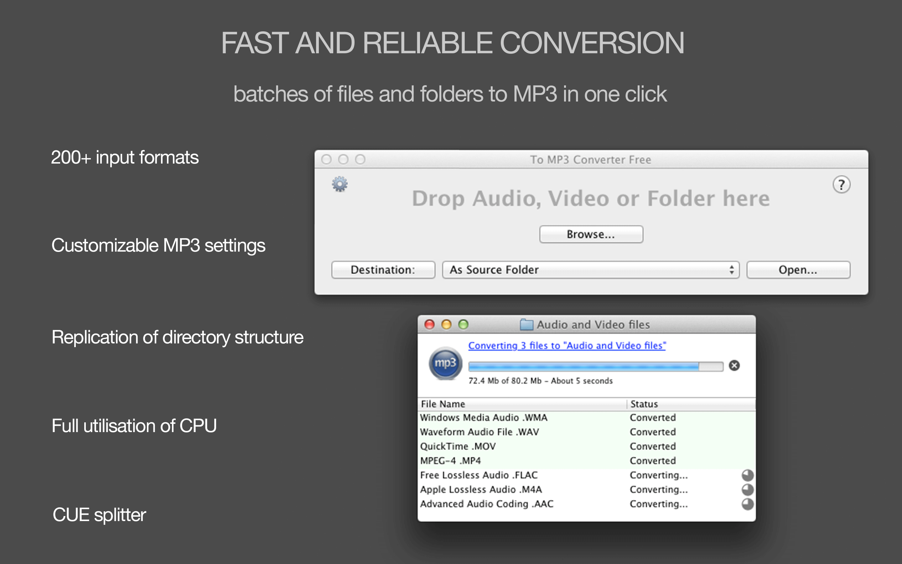 mac apps for wav to mp3 conversion
